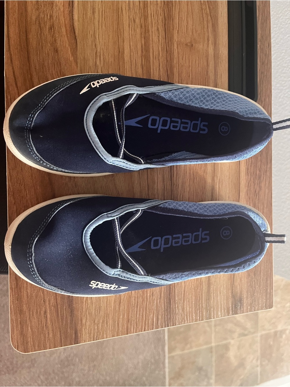 Speedo Navy and Light Blue Slip-On Water Shoes
